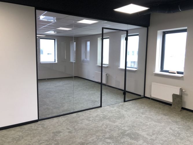 Glaswanden zwart profiel